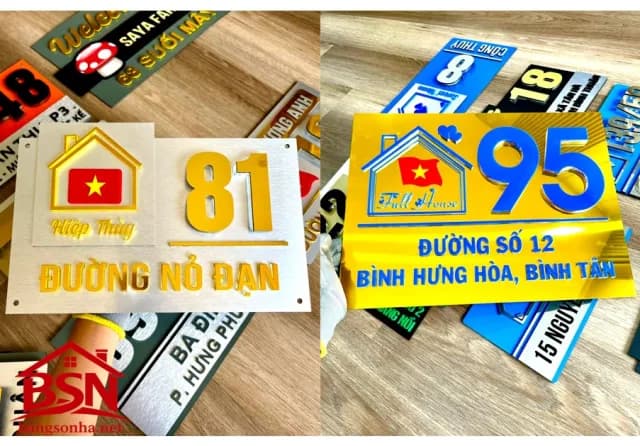 Bảng Số Nhà Cờ Việt Nam, Cờ Đỏ Sao Vàng