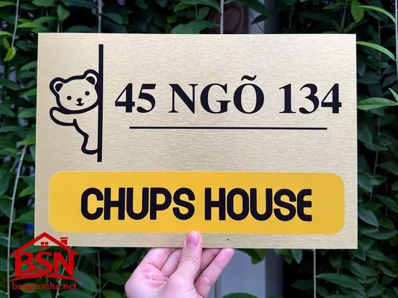 Bảng số nhà alu hiện đại đẹp cho nhà phố