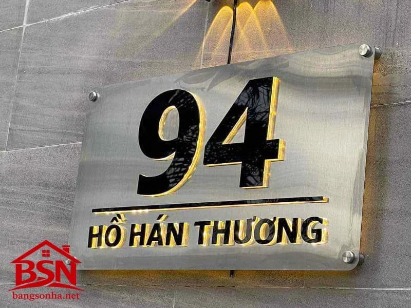 Bảng số nhà biệt thự đẹp sang trọng cao cấp